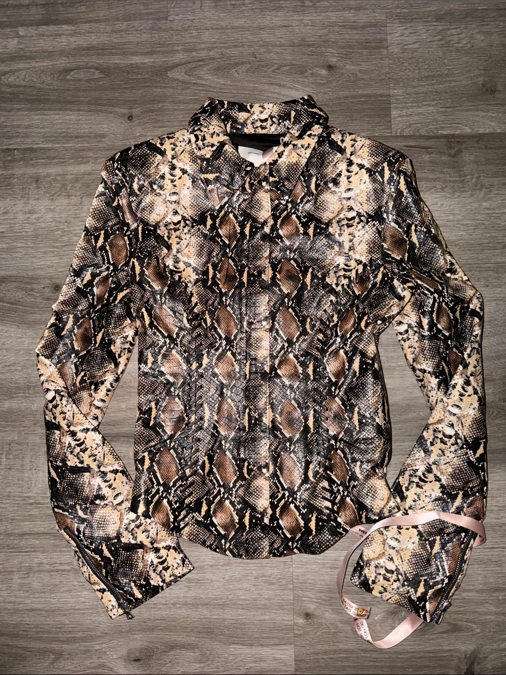 House of CB VANI Snake Print Fitted Jacket - Picture 11 of 16
